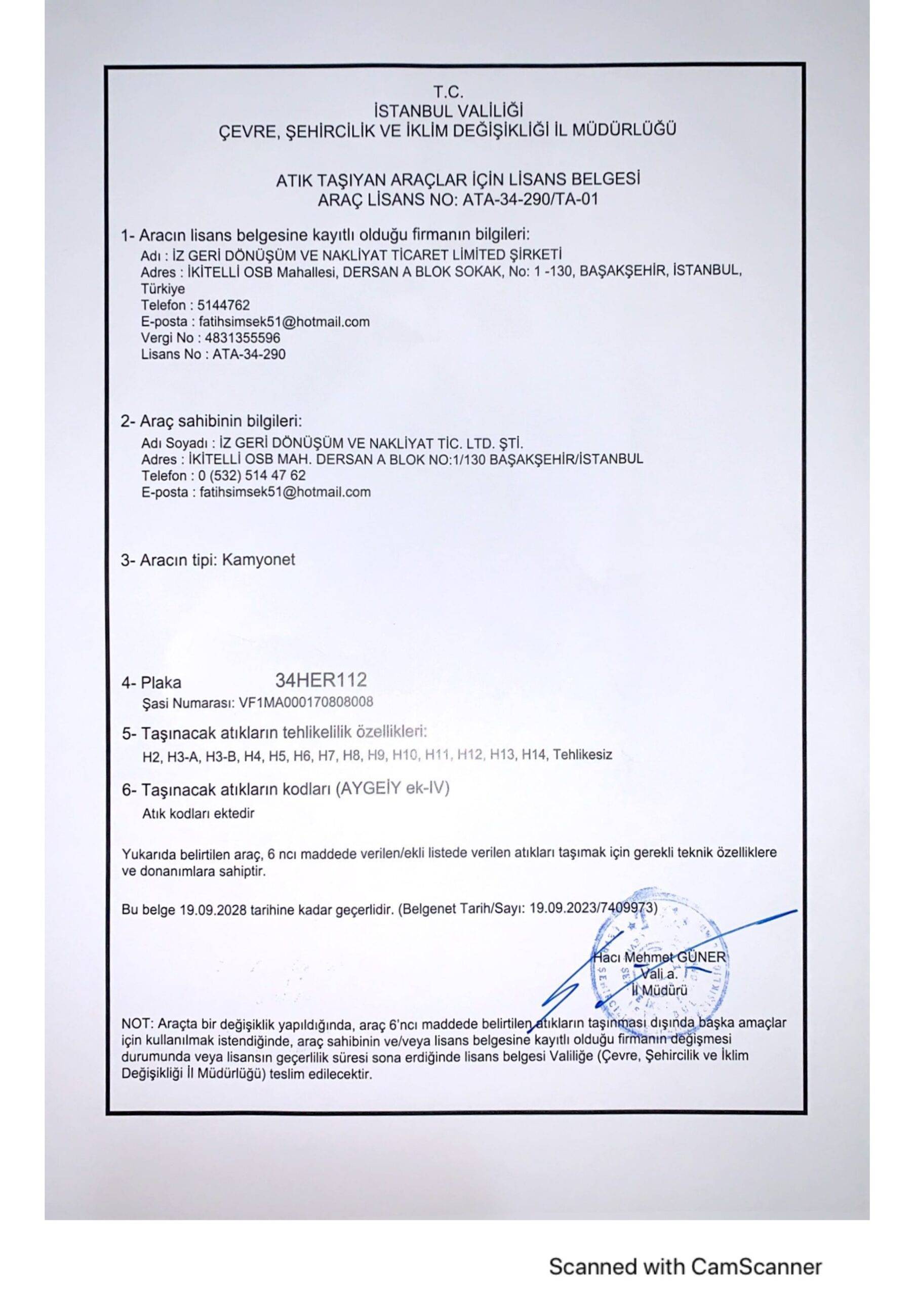 Lisanslarımız